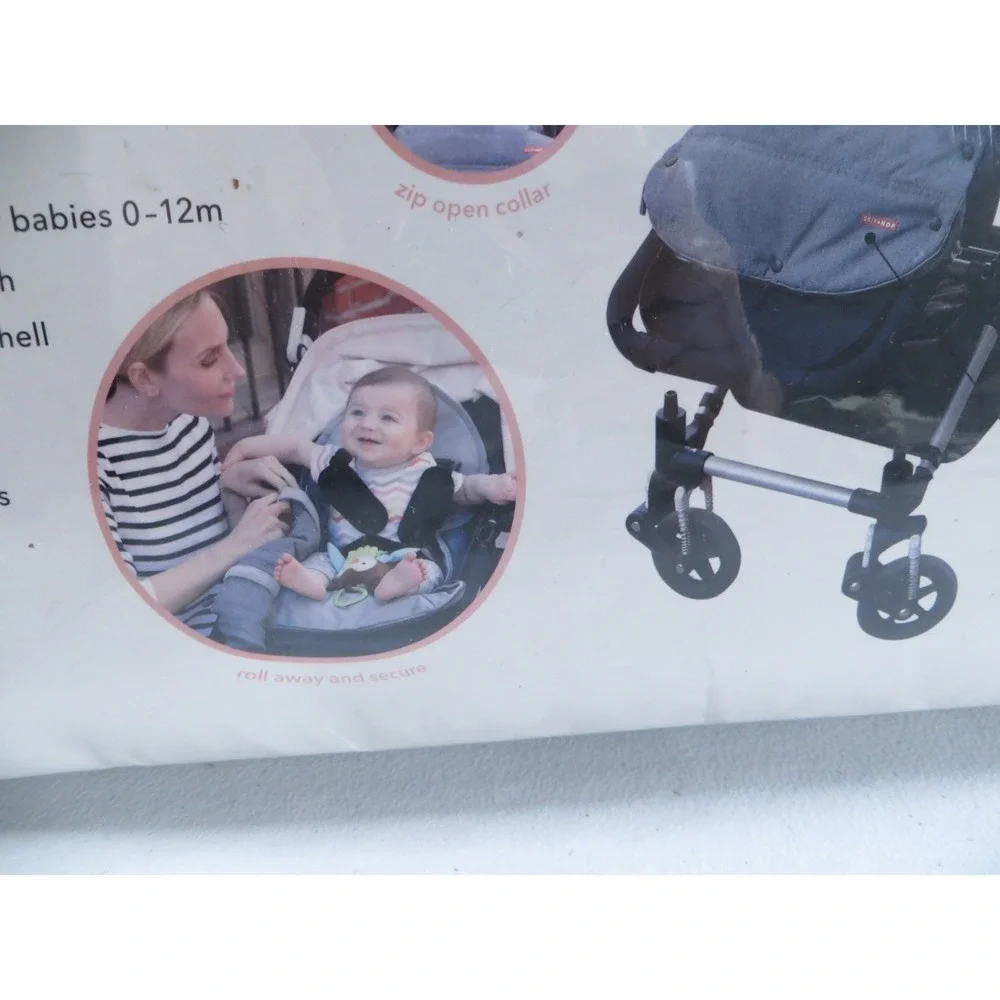 Skip Hop Stroll & Go Three Season Footmuff‎ 2-In-1 Infant To 12 Months Black